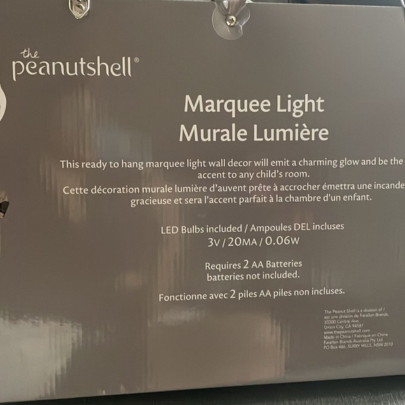 COPY - The Peanutshell Elephant White Elephant Marquee Wall Light - Picture 7 of 12